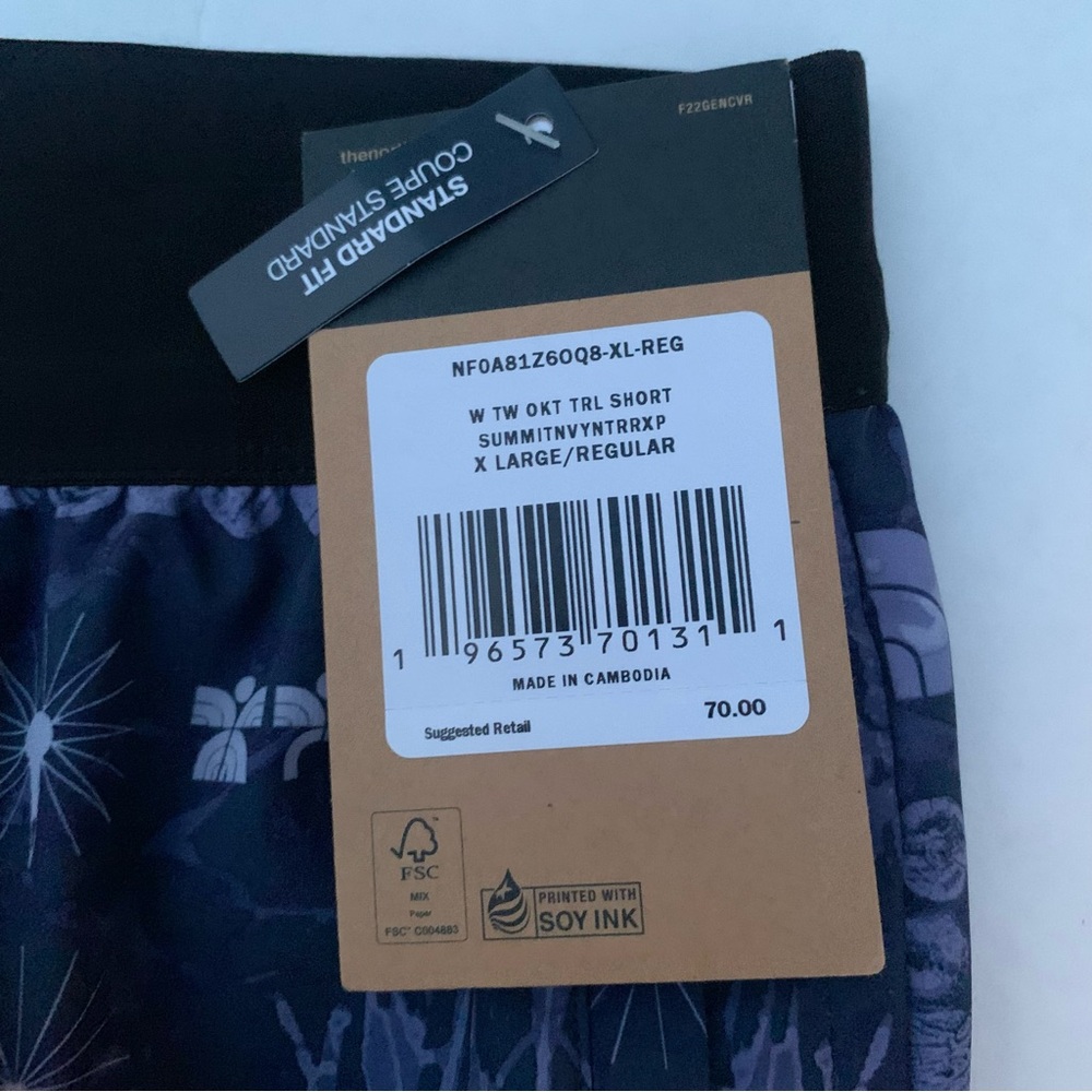 THE NORTH FACE Women’s Trailwear OKT Trail Short Navy Blue NF0A81Z6OQ8-XL-REG - Picture 14 of 16